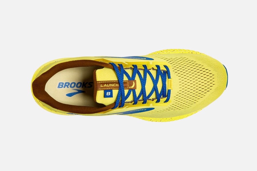 Brooks Launch 8 Road Running Shoes Womens Yellow/Blue 746083-OWH